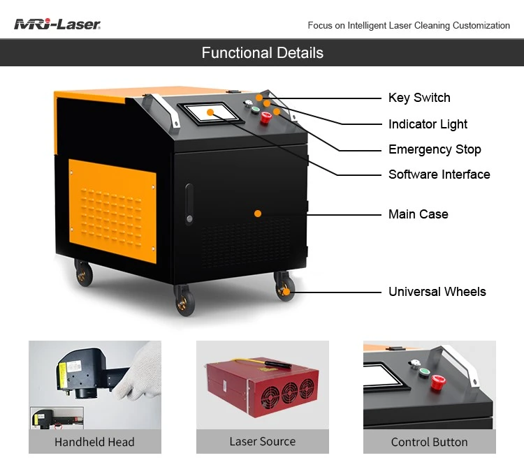 300W pulsed laser clean mahcine080001
