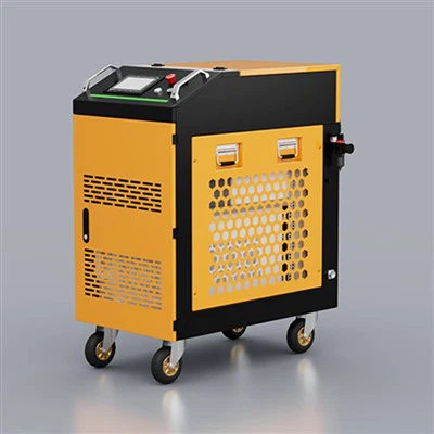 Krachtige 1000 Watt Gaussische 1,5 mJ gepulseerde breedte laserreinigingsmachine voor het verwijderen van coatings en verf.