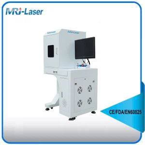 MRJ 30W Fiber Laser Marking Machine Met Volledig Afgesloten Kabinet Type