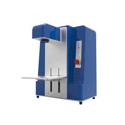 Blauwe kleur 30W fiberlasergraveerder voor metaal